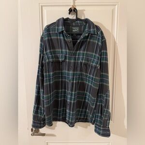 Woolrich Flannel Plaid Shirt Size M